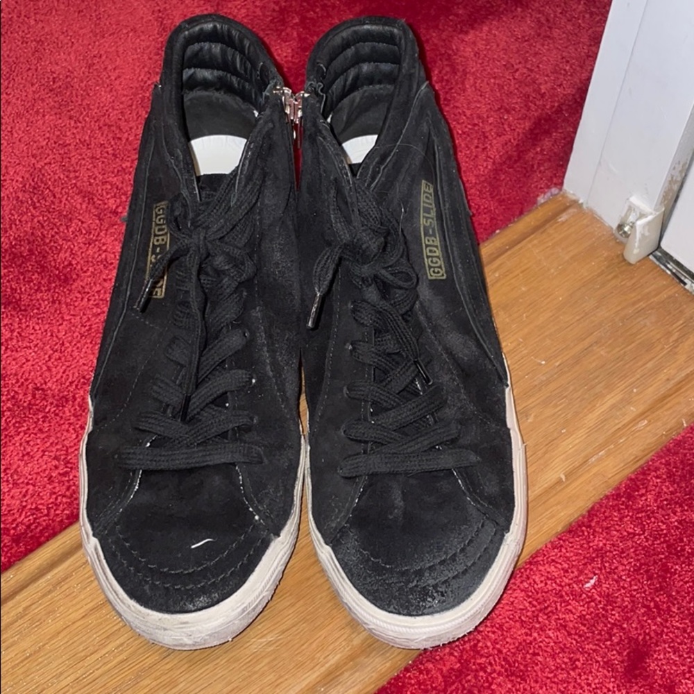 Black Suede High Top Golden Goose